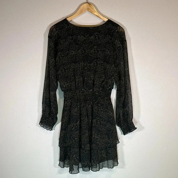 Zara Ruffled Mini Dress Size Medium Flirty Party Wedding Event Summer Flowy - Picture 2 of 7